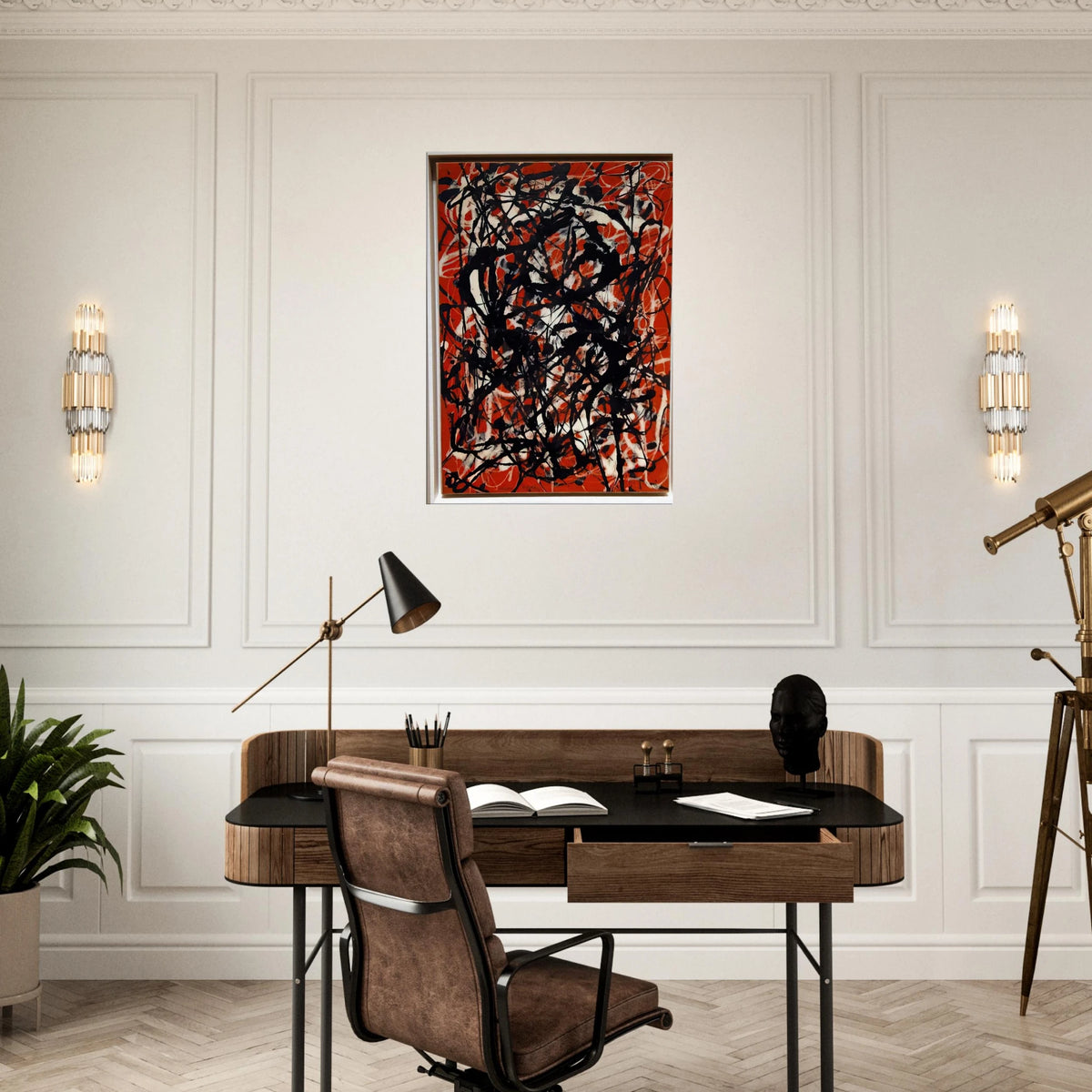 FREE FORM 1946 Canvas | Jackson Pollock Canvas | Jackson Pollock Store
