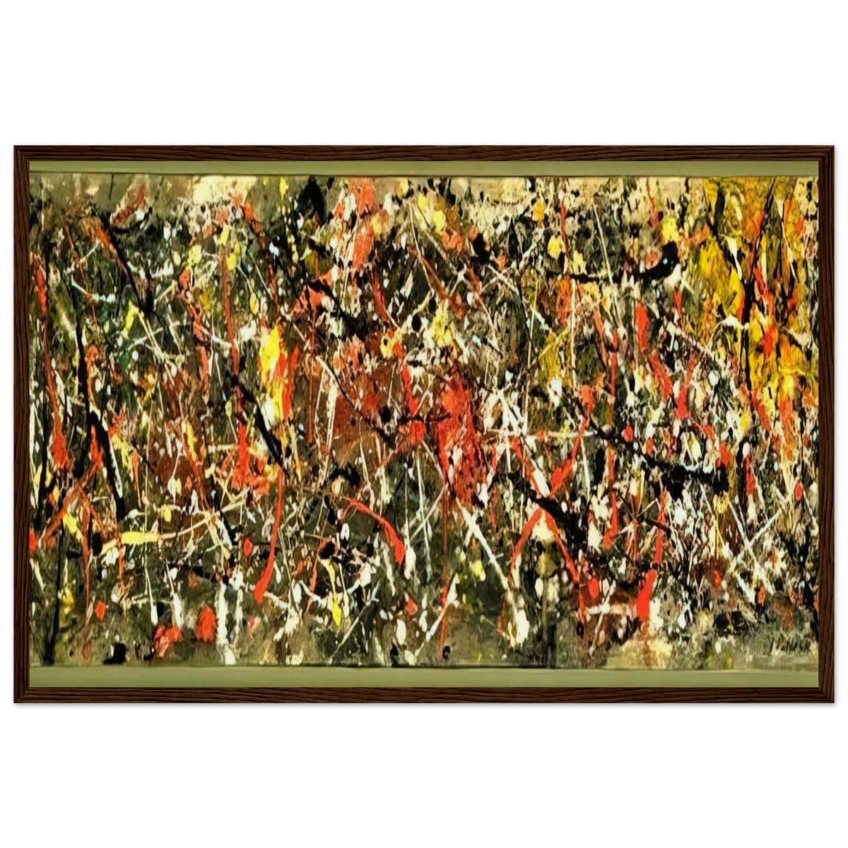NUMBER 25 Framed Poster | Jackson Pollock Framed Prints Wall Art | Jackson Pollock Store