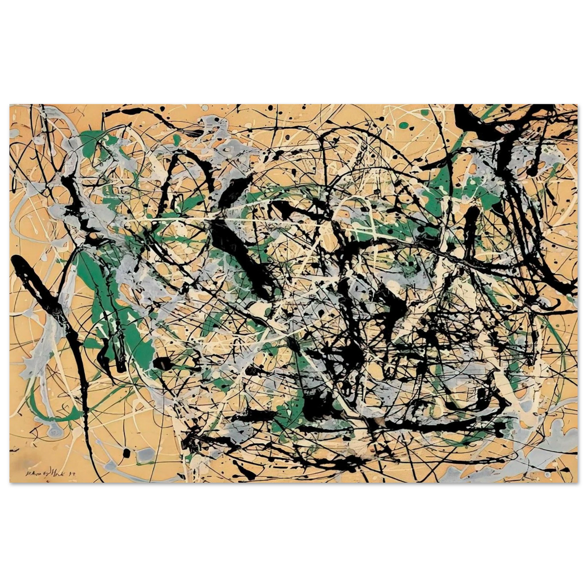 NUMBER 17 1949 Poster | Jackson Pollock Poster | Jackson Pollock Store