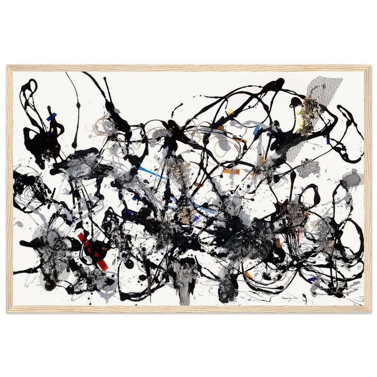 NUMBER 29 1950 Framed Poster | Jackson Pollock Framed Prints Wall Art | Jackson Pollock Store