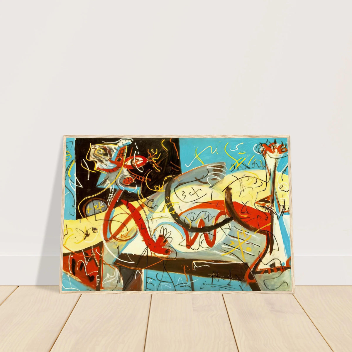 STENOGRAPHIC FIGURE Framed Poster | Jackson Pollock Framed Prints Wall Art | Jackson Pollock Store