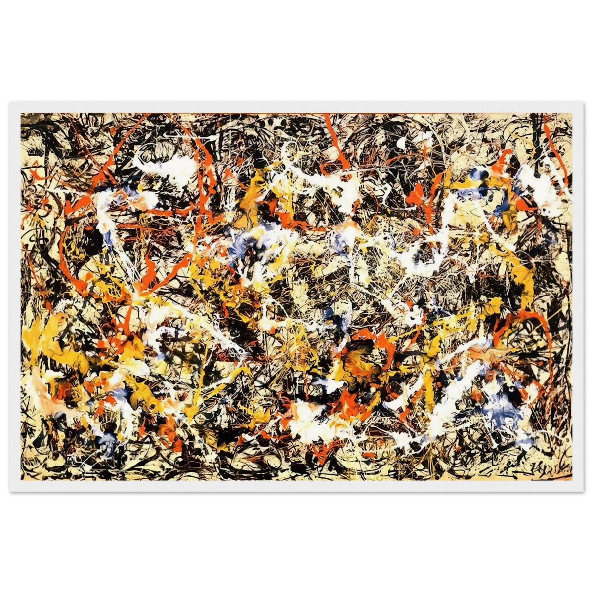 CONVERGENCE 1952 Framed Poster | Jackson Pollock Framed Prints Wall Art | Jackson Pollock Store