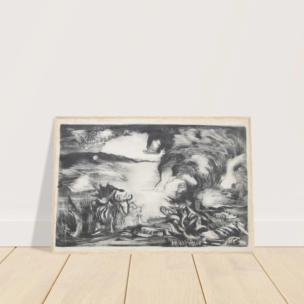 LANDSCAPE WITH STEER 1937 1 Framed Poster | Jackson Pollock Framed Prints Wall Art | Jackson Pollock Store
