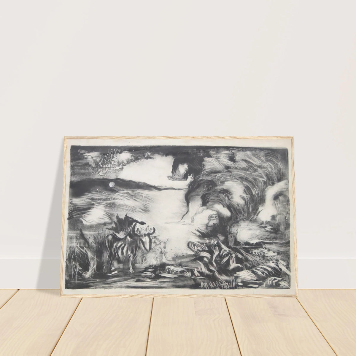 LANDSCAPE WITH STEER 1937 1 Framed Poster | Jackson Pollock Framed Prints Wall Art | Jackson Pollock Store