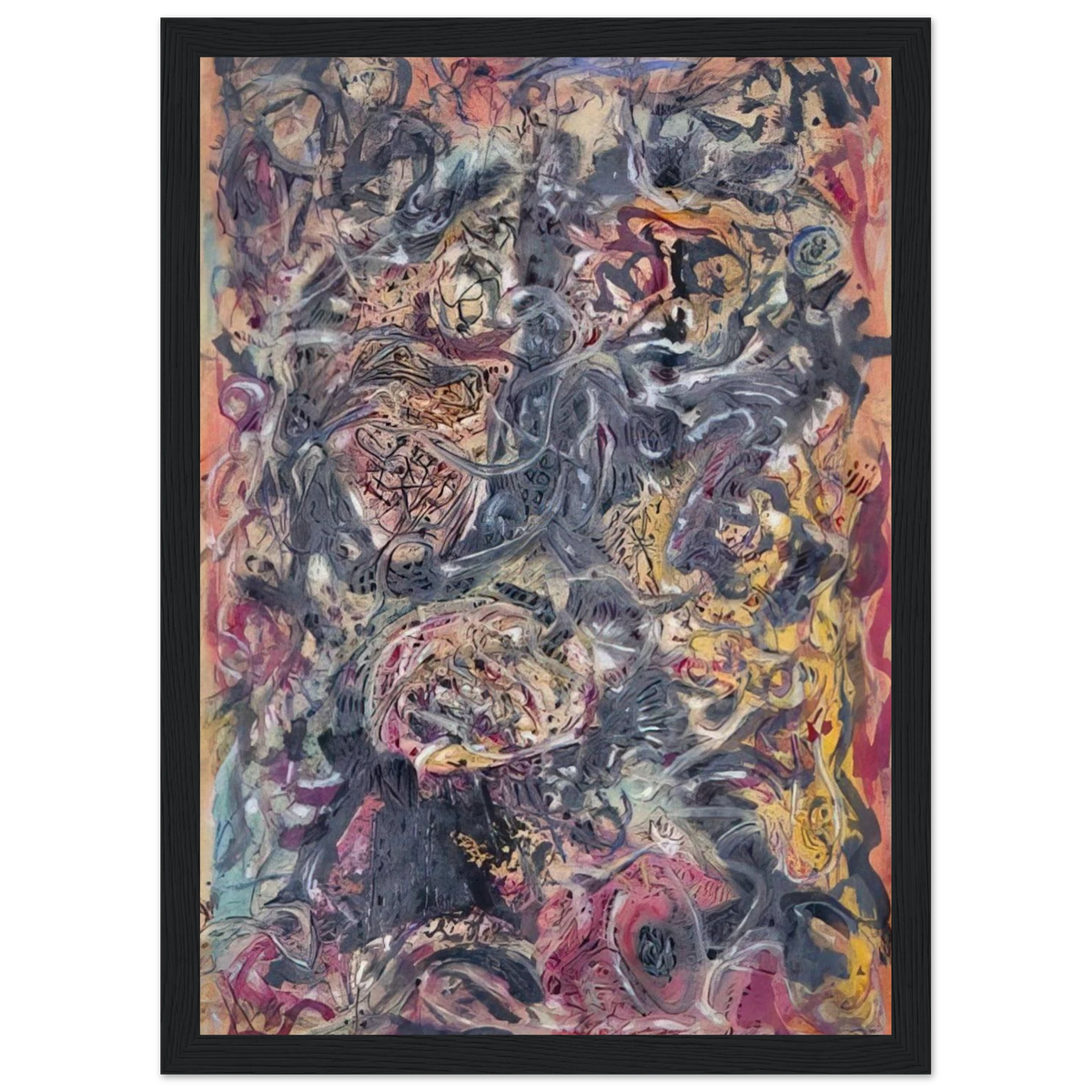 PATTERN Framed Poster | Jackson Pollock Framed Prints Wall Art | Jackson Pollock Store