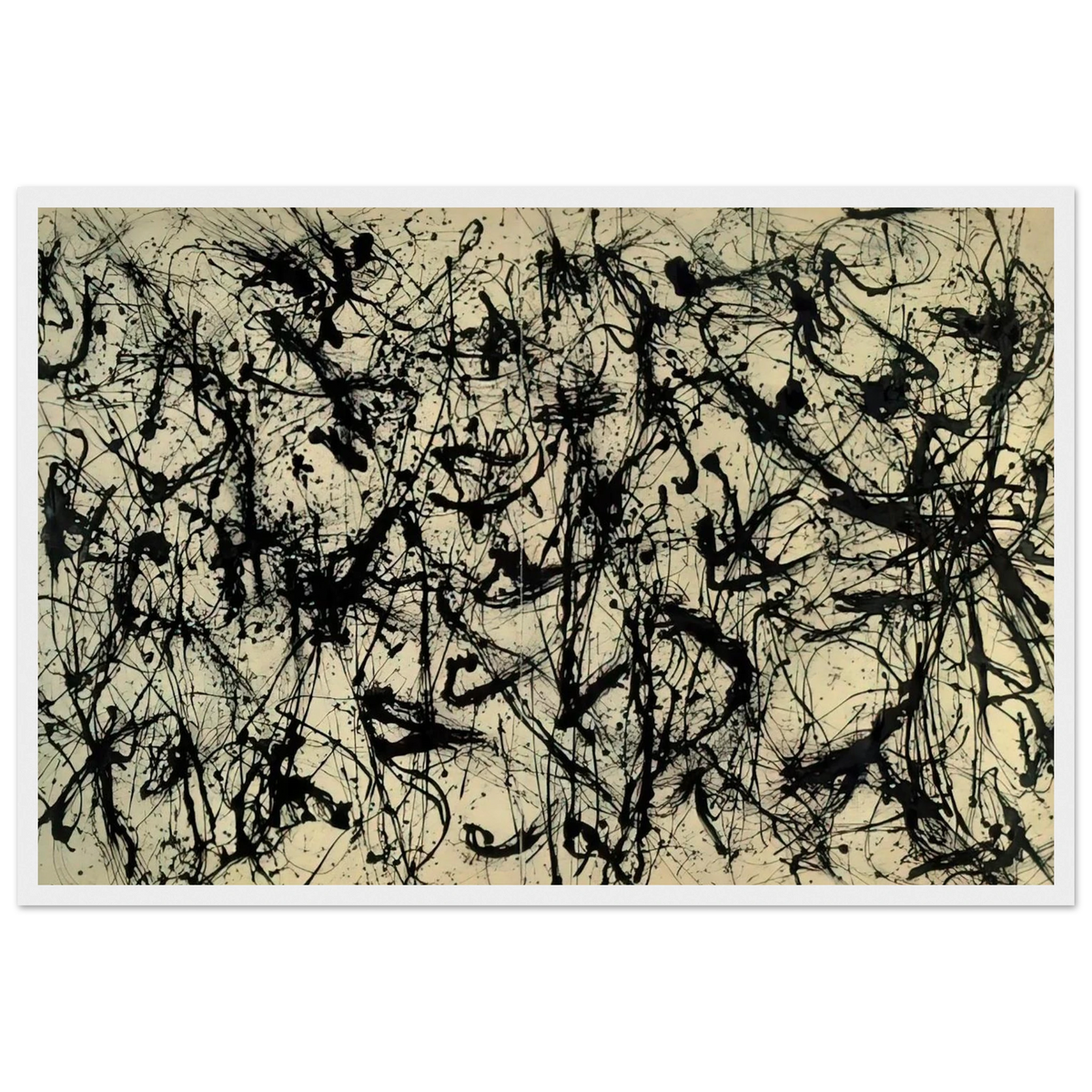 NUMBER 32 1950 Framed Poster | Jackson Pollock Framed Prints Wall Art | Jackson Pollock Store