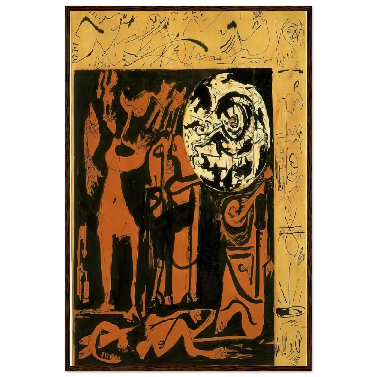 UNTITLED 3 Framed Poster | Jackson Pollock Framed Prints Wall Art | Jackson Pollock Store