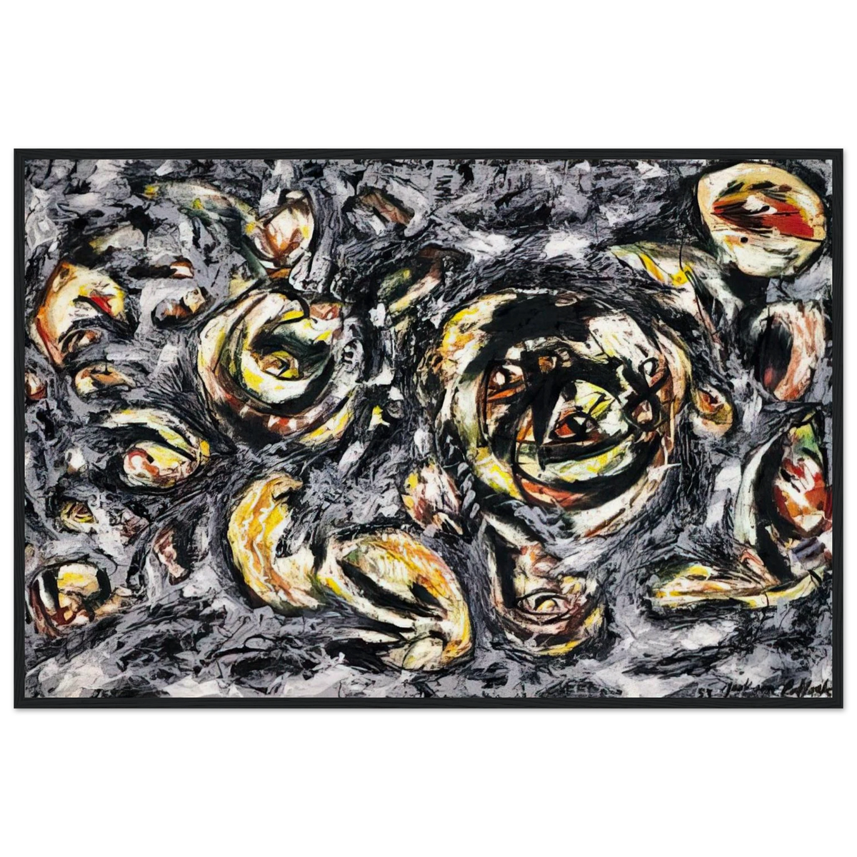 OCEAN GREYNESS 1953 Framed Poster | Jackson Pollock Framed Prints Wall Art | Jackson Pollock Store