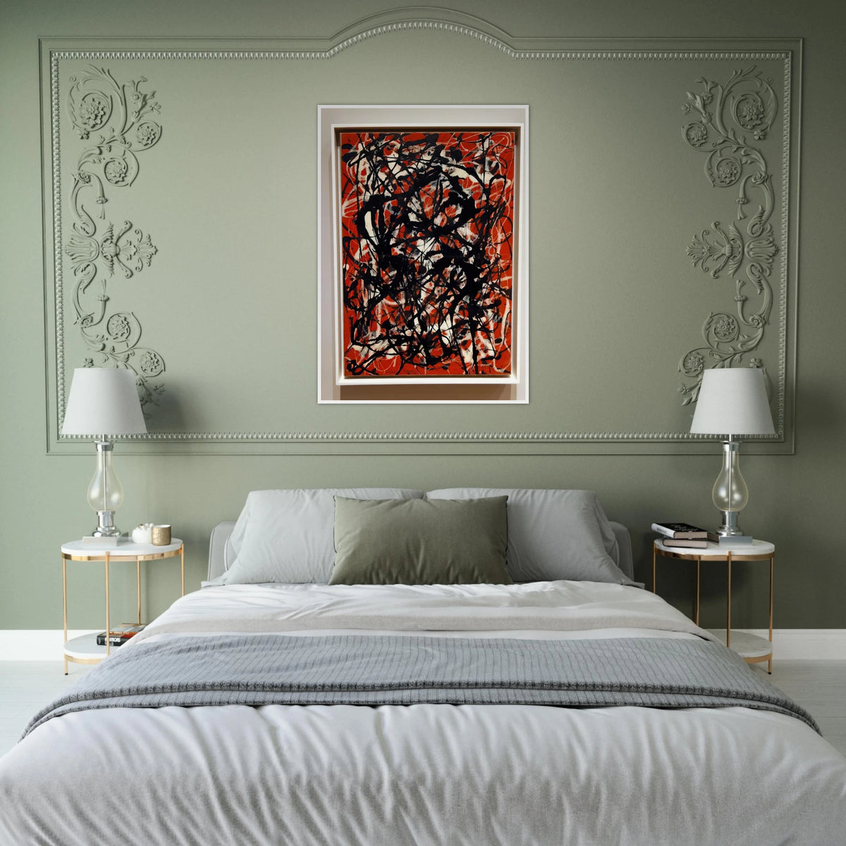 FREE FORM 1946 Framed Poster | Jackson Pollock Framed Prints Wall Art | Jackson Pollock Store