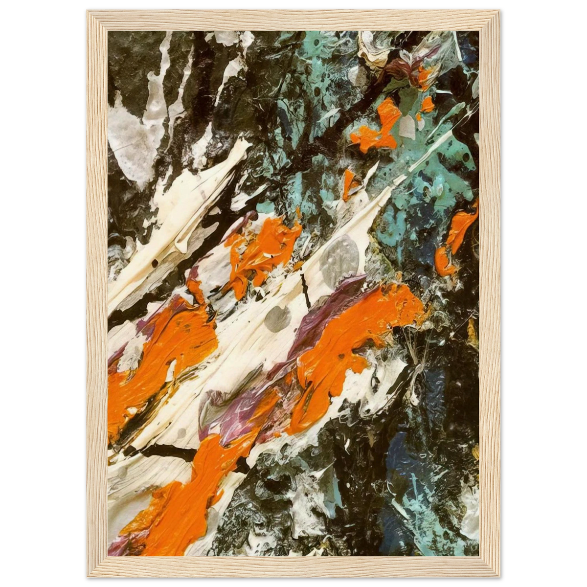 FULL FATHOM FIVE Framed Poster | Jackson Pollock Framed Prints Wall Art | Jackson Pollock Store