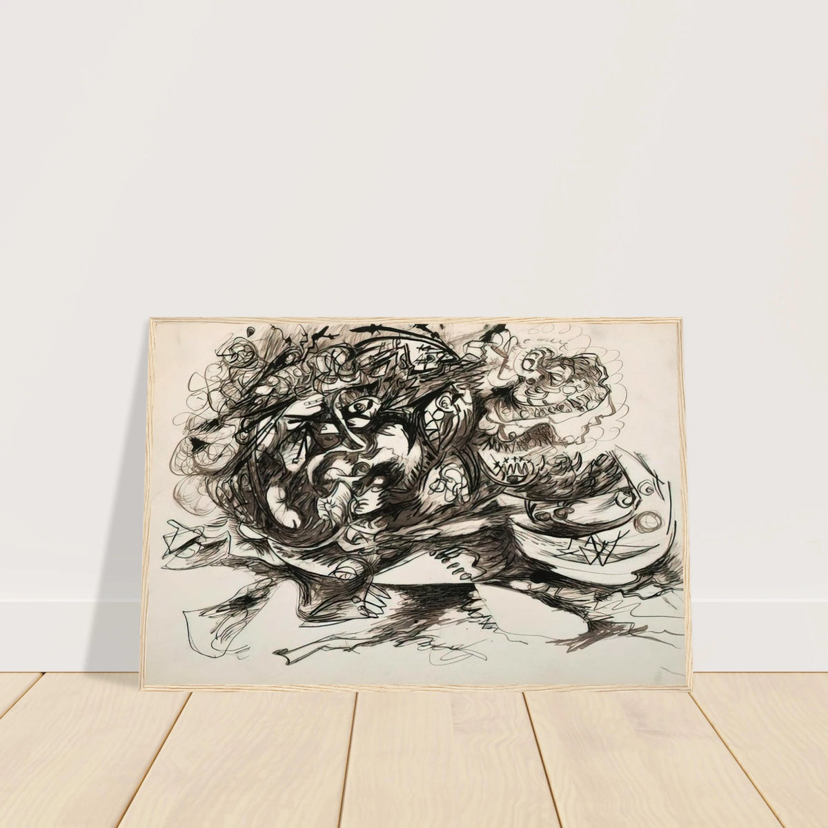UNTITLED O CONNOR THAW 771 Framed Poster | Jackson Pollock Framed Prints Wall Art | Jackson Pollock Store