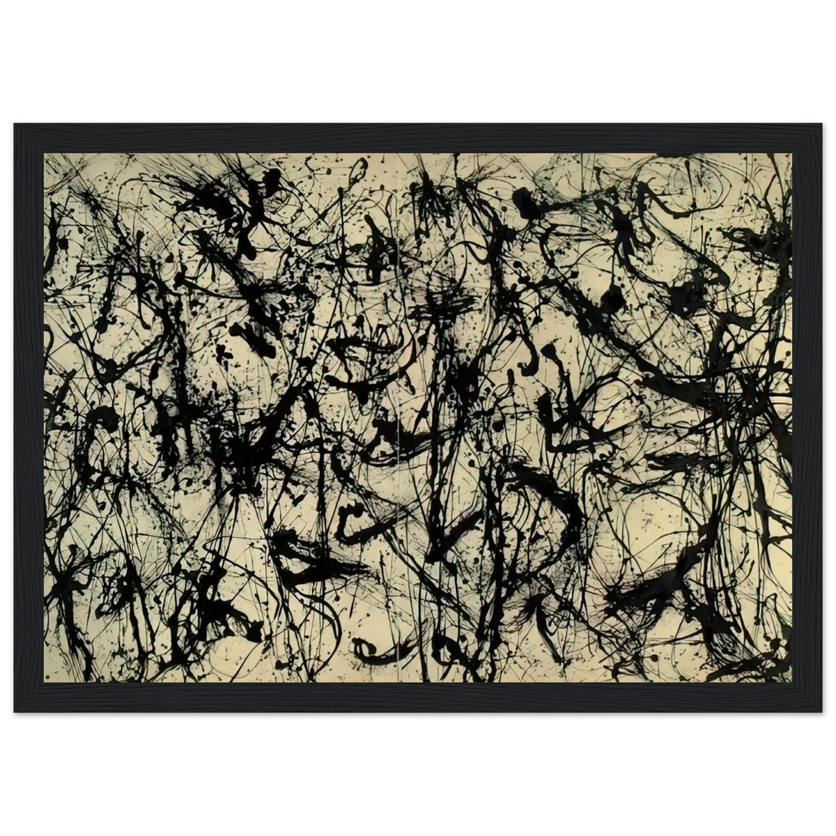NUMBER 32 1950 Framed Poster | Jackson Pollock Framed Prints Wall Art | Jackson Pollock Store