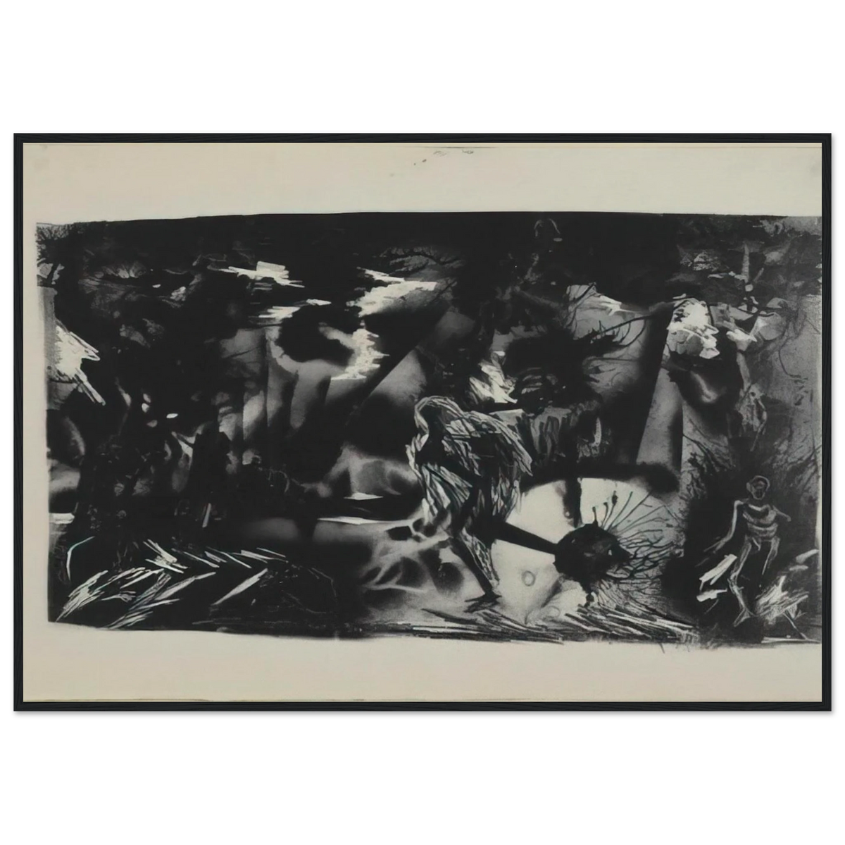 FIGURES IN A LANDSCAPE Framed Poster | Jackson Pollock Framed Prints Wall Art | Jackson Pollock Store