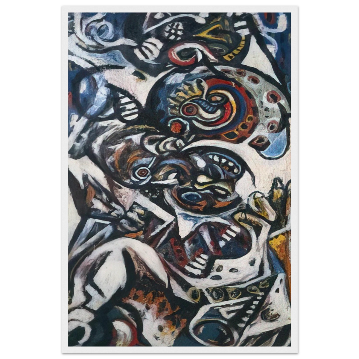 BIRTH Framed Poster | Jackson Pollock Framed Prints Wall Art | Jackson Pollock Store