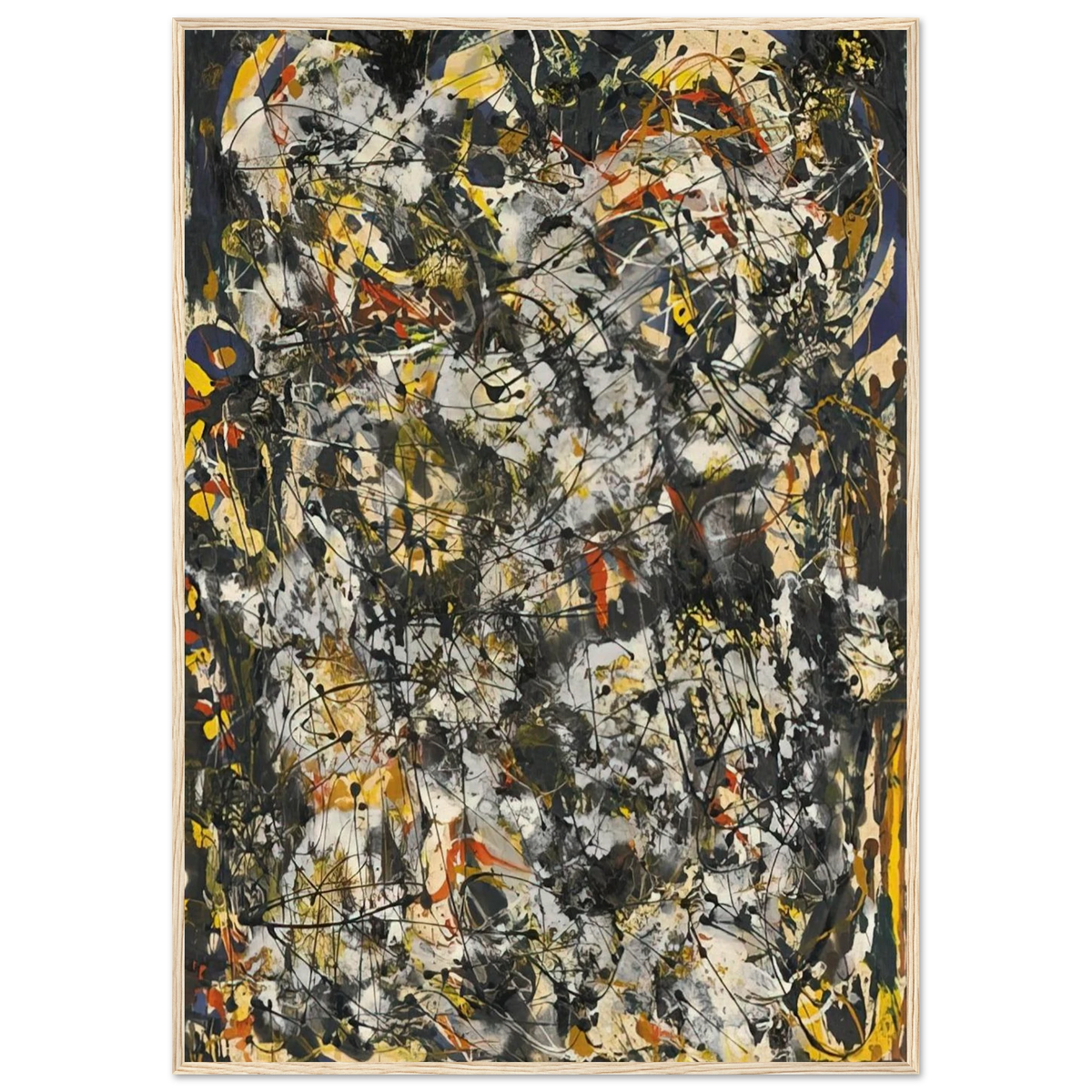 NUMBER 4 1951 Framed Poster | Jackson Pollock Framed Prints Wall Art | Jackson Pollock Store