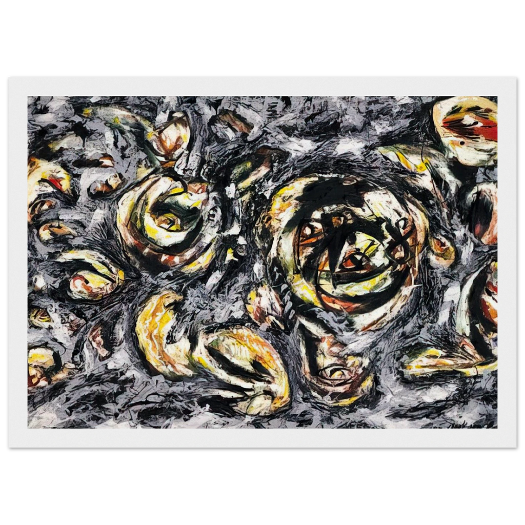OCEAN GREYNESS 1953 Framed Poster | Jackson Pollock Framed Prints Wall Art | Jackson Pollock Store