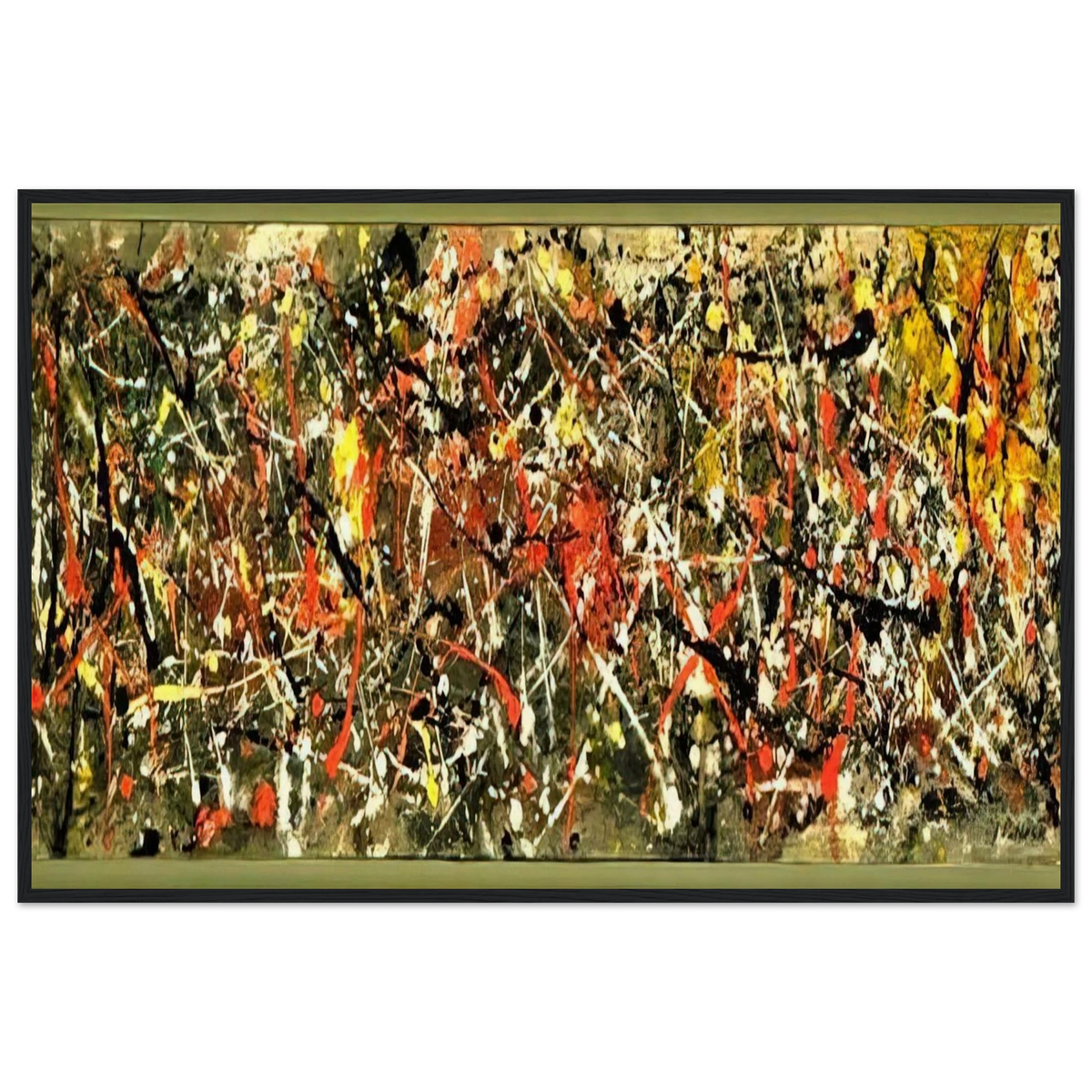 NUMBER 25 Framed Poster | Jackson Pollock Framed Prints Wall Art | Jackson Pollock Store