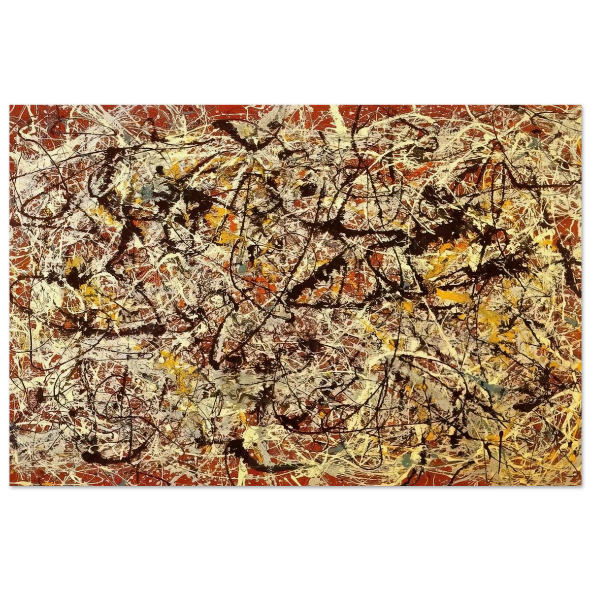 MURAL ON INDIAN RED GROUND 1950 Poster | Jackson Pollock Poster | Jackson Pollock Store