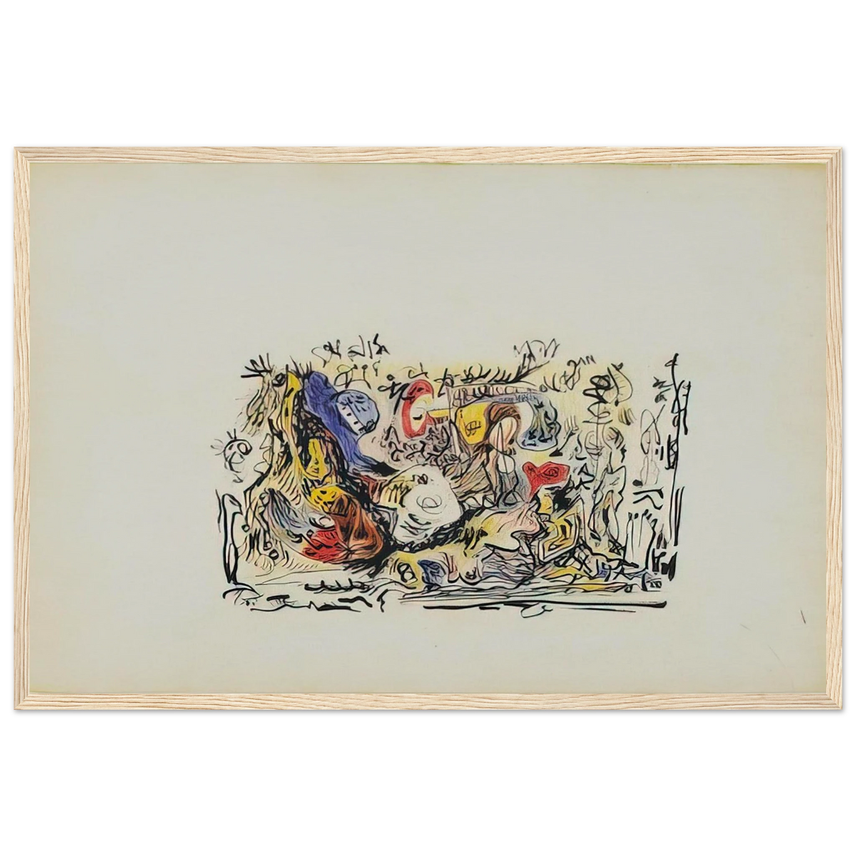 UNTITLED Framed Poster | Jackson Pollock Framed Prints Wall Art | Jackson Pollock Store