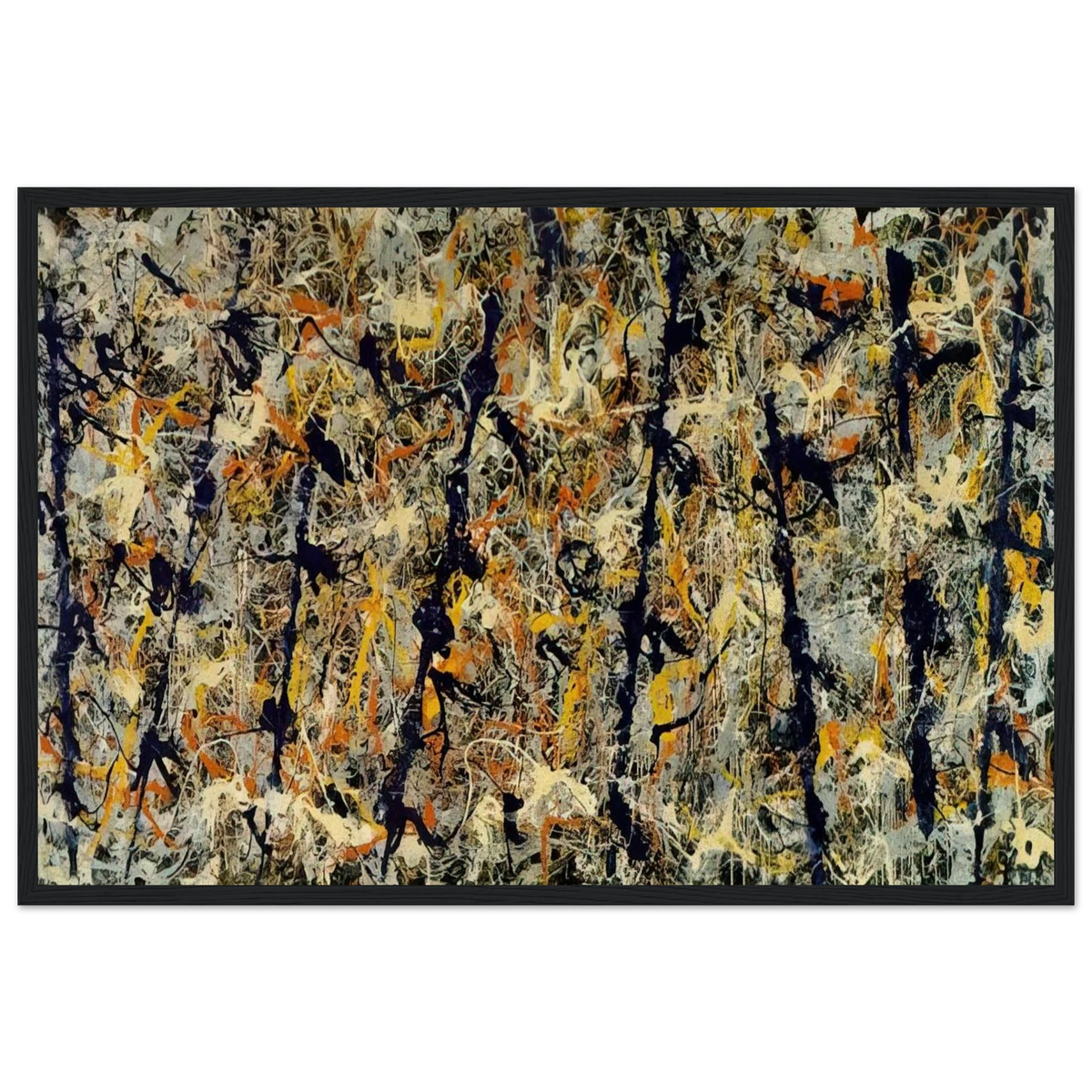 BLUE POLES NUMBER 11 1952 1 Framed Poster | Jackson Pollock Framed Prints Wall Art | Jackson Pollock Store