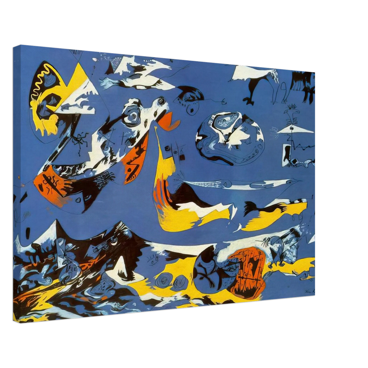 BLUE MOBY DICK Canvas | Jackson Pollock Canvas | Jackson Pollock Store
