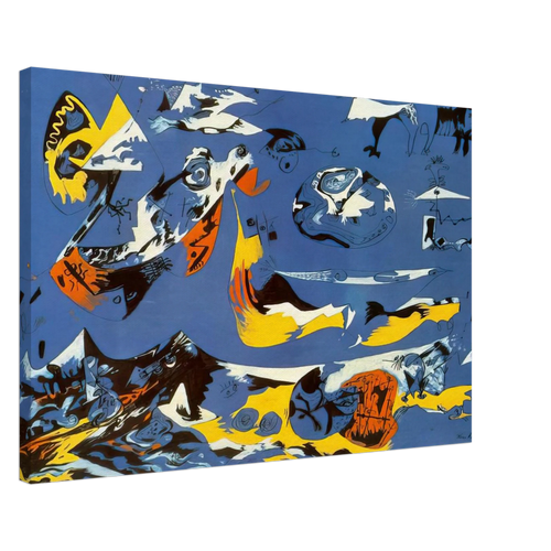 BLUE MOBY DICK Canvas | Jackson Pollock Canvas | Jackson Pollock Store