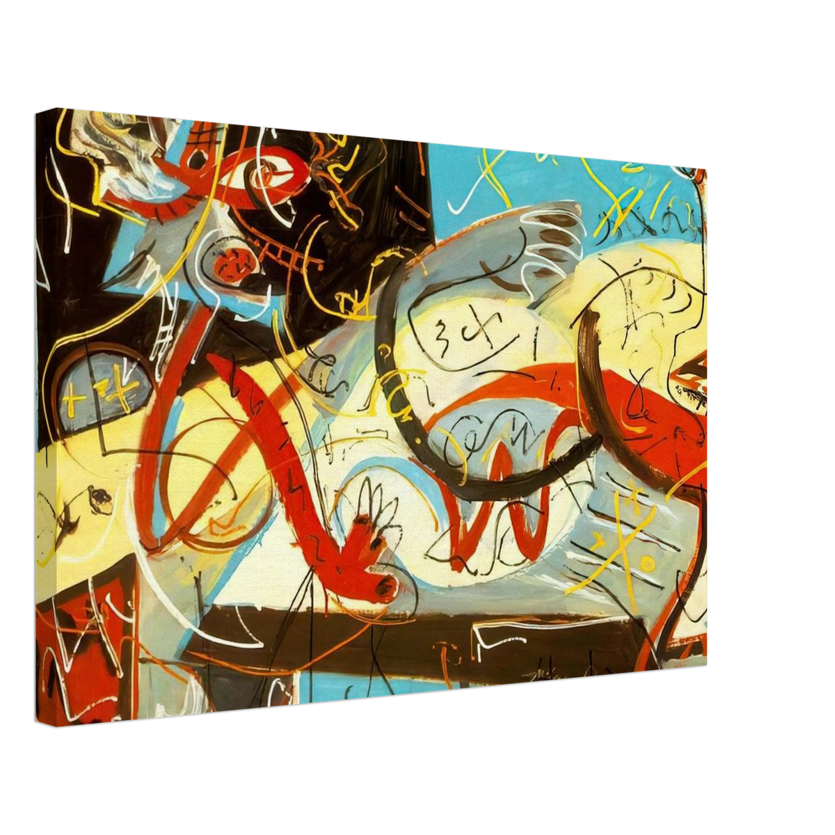 STENOGRAPHIC FIGURE Canvas | Jackson Pollock Canvas | Jackson Pollock Store