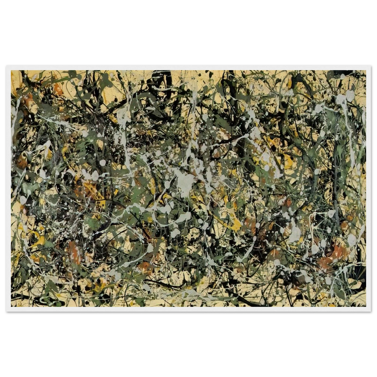 NUMBER 8 1949 Framed Poster | Jackson Pollock Framed Prints Wall Art | Jackson Pollock Store