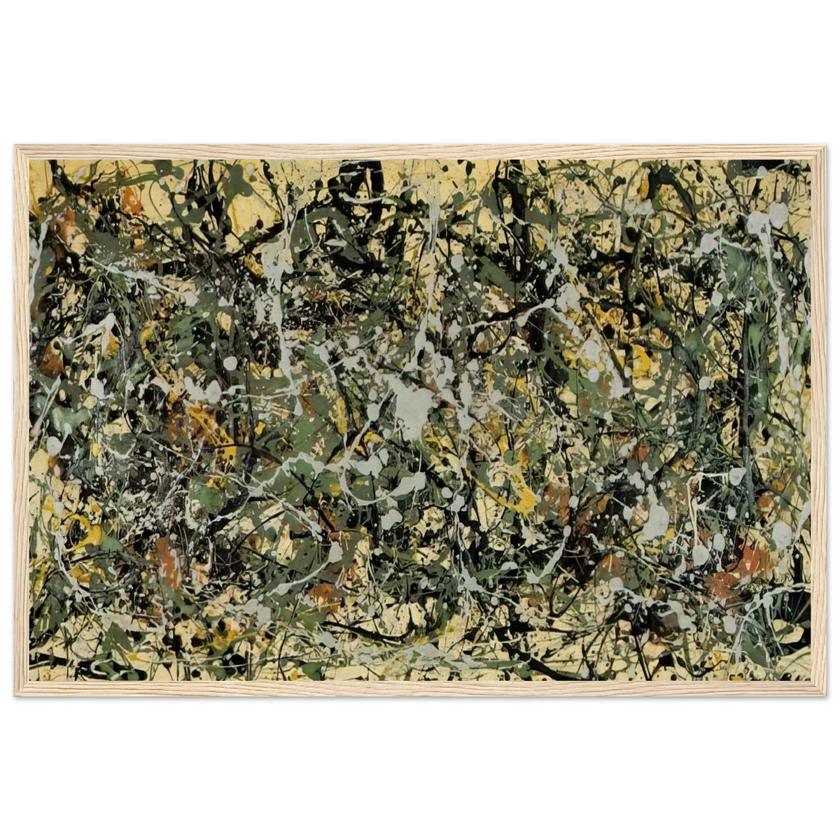 NUMBER 8 1949 Framed Poster | Jackson Pollock Framed Prints Wall Art | Jackson Pollock Store