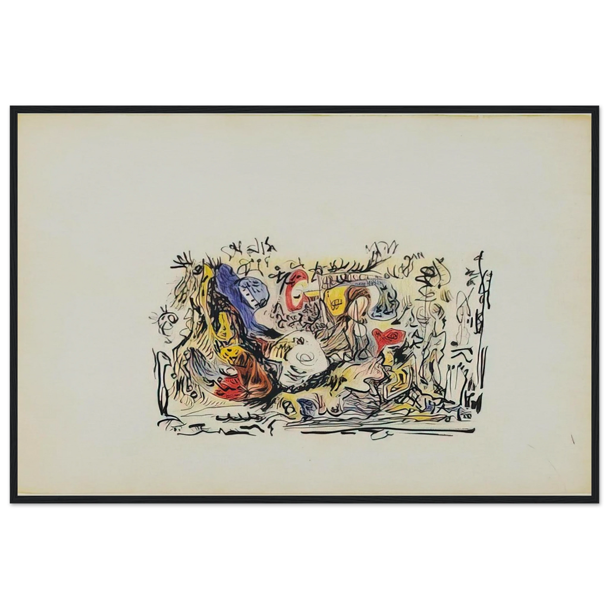 UNTITLED Framed Poster | Jackson Pollock Framed Prints Wall Art | Jackson Pollock Store