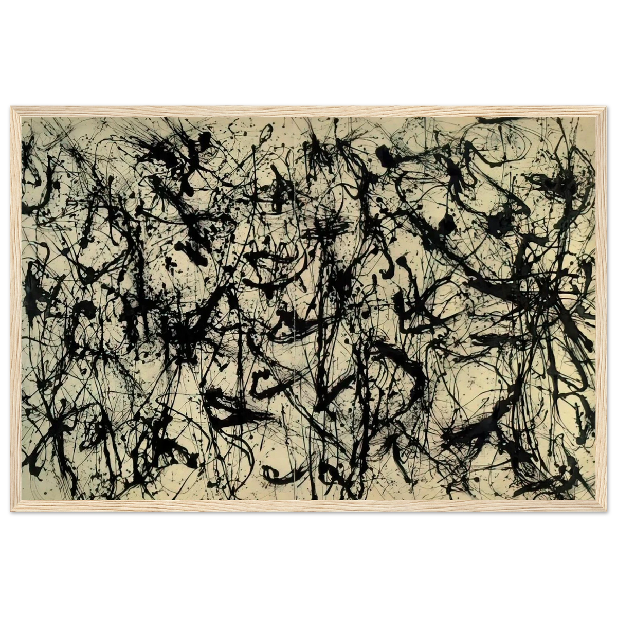 NUMBER 32 1950 Framed Poster | Jackson Pollock Framed Prints Wall Art | Jackson Pollock Store
