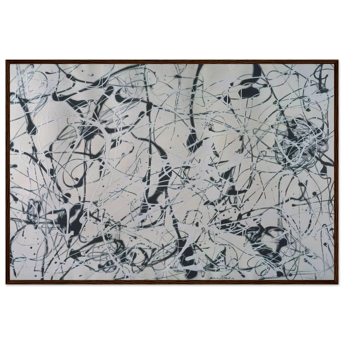 NUMBER 23 Framed Poster | Jackson Pollock Framed Prints Wall Art | Jackson Pollock Store
