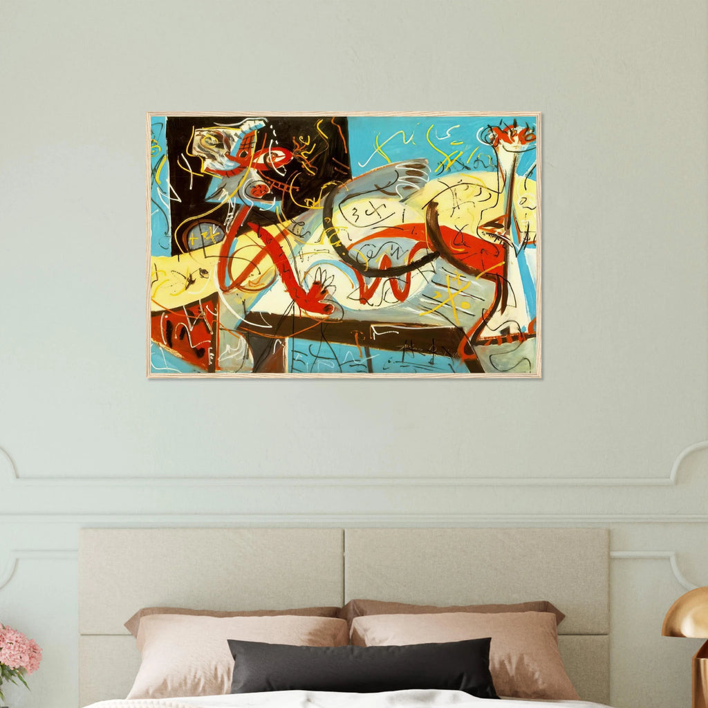 STENOGRAPHIC FIGURE Framed Poster | Jackson Pollock Framed Prints Wall Art | Jackson Pollock Store