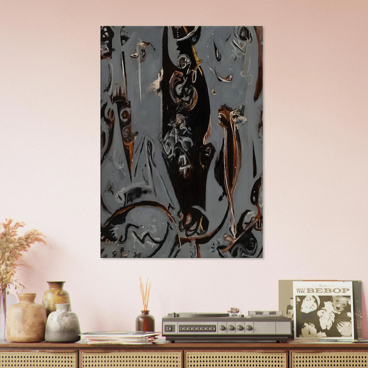 TOTEM LESSON 2 1945 Canvas | Jackson Pollock Canvas | Jackson Pollock Store