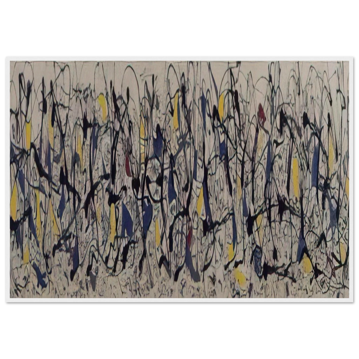 SUMMERTIME NUMBER 9A 1948 Framed Poster | Jackson Pollock Framed Prints Wall Art | Jackson Pollock Store
