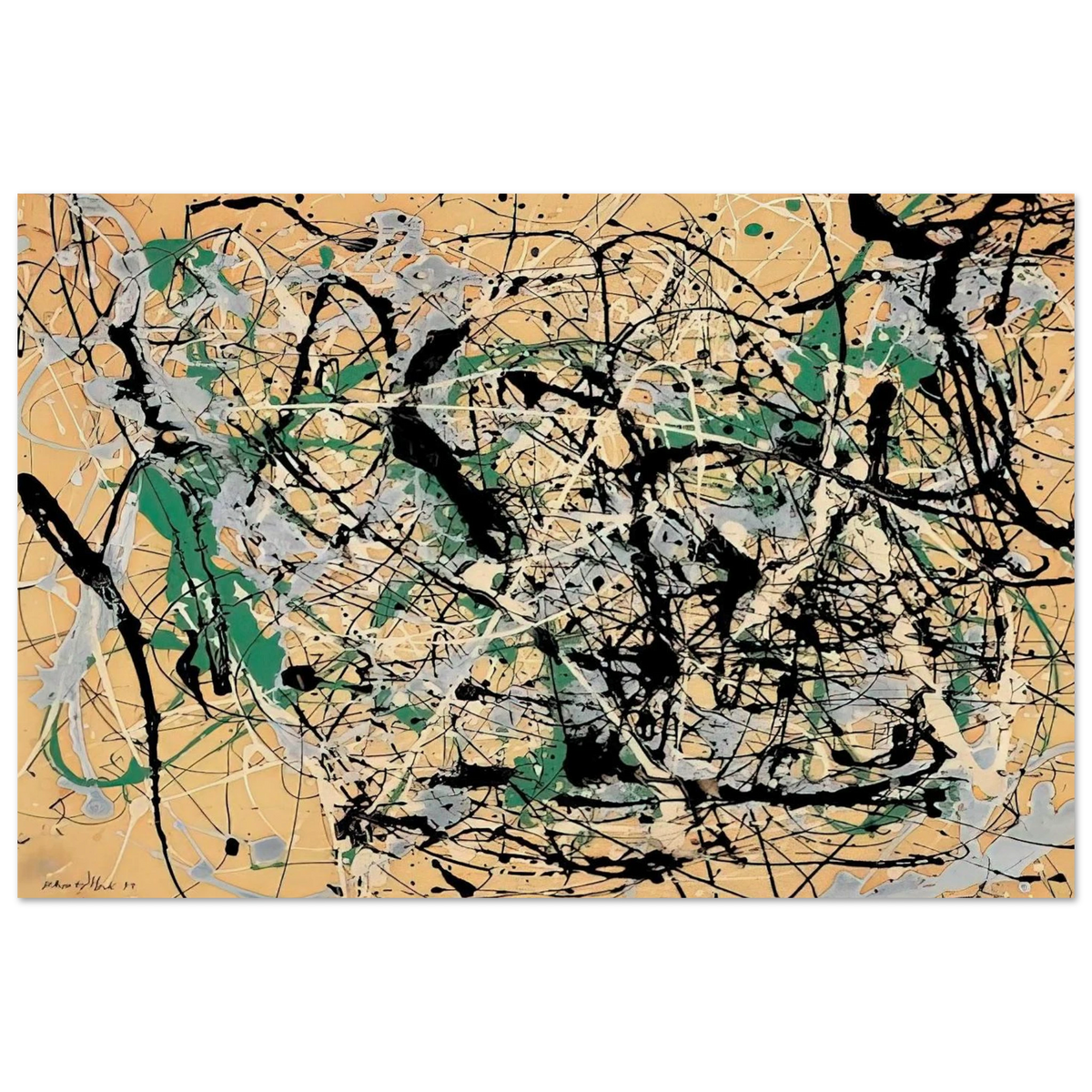 NUMBER 17 1949 Poster | Jackson Pollock Poster | Jackson Pollock Store
