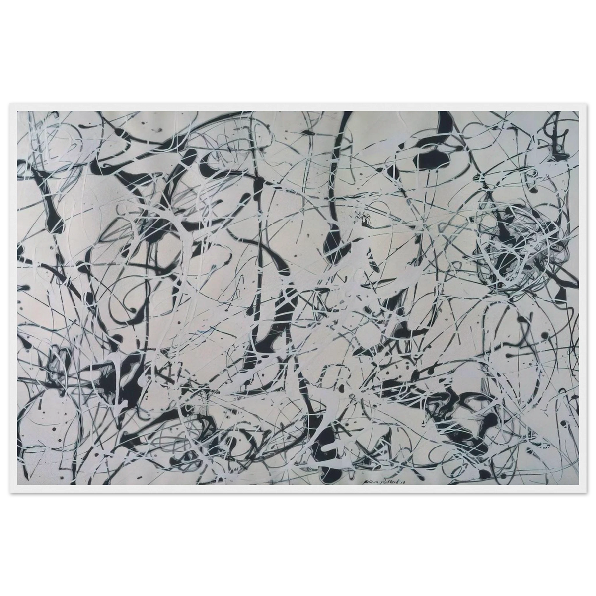 NUMBER 23 Framed Poster | Jackson Pollock Framed Prints Wall Art | Jackson Pollock Store