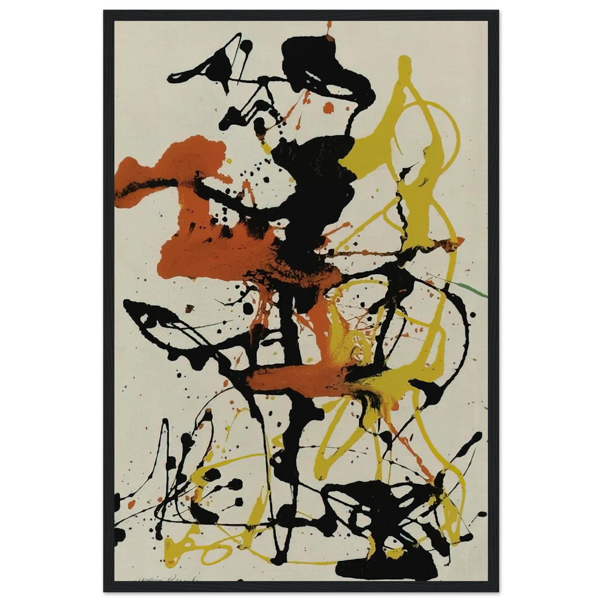 NUMBER 26 1949 Framed Poster | Jackson Pollock Framed Prints Wall Art | Jackson Pollock Store
