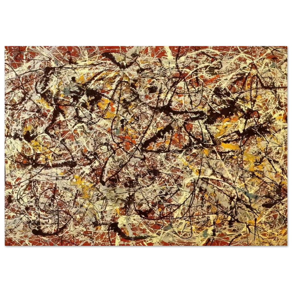 MURAL ON INDIAN RED GROUND 1950 Poster | Jackson Pollock Poster | Jackson Pollock Store