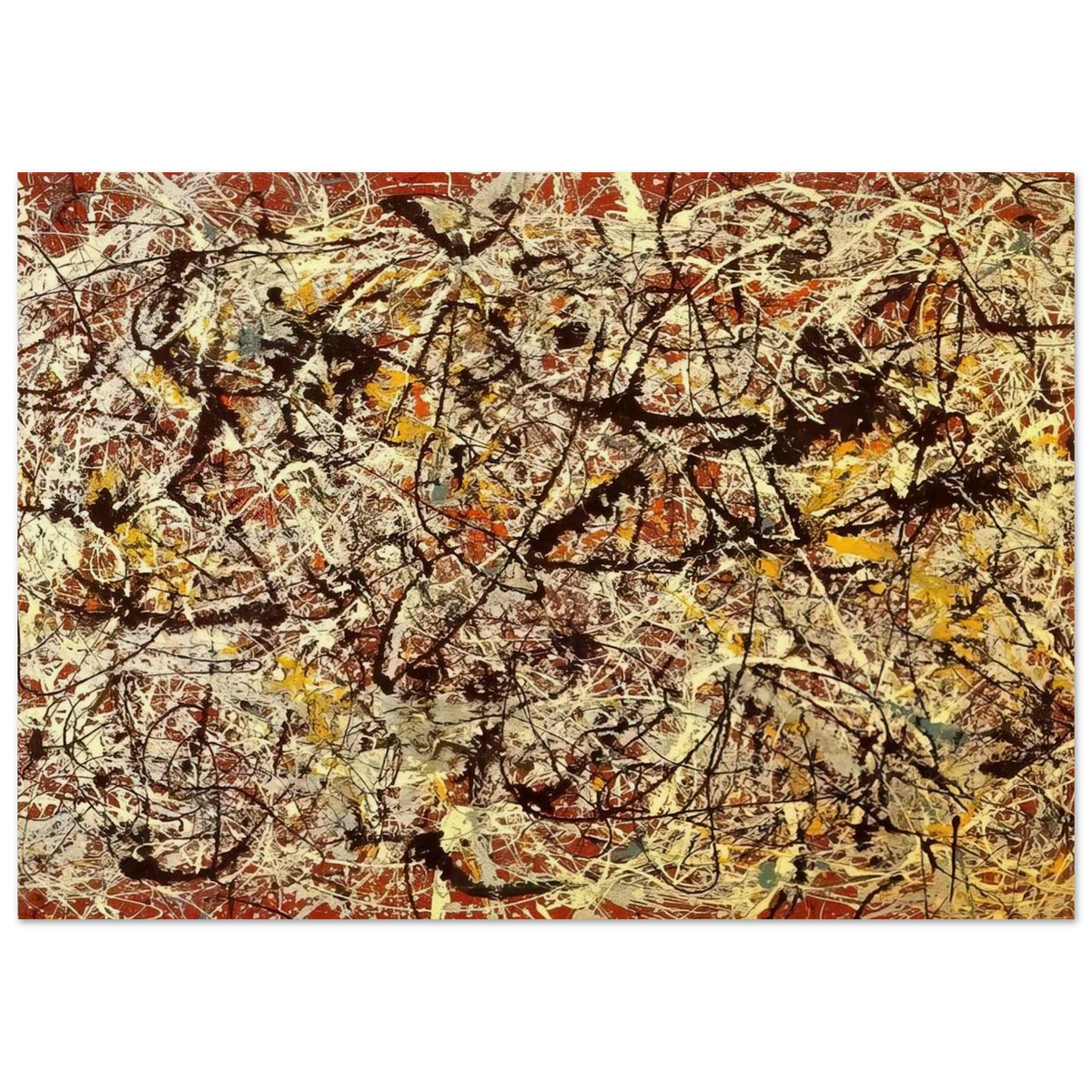 MURAL ON INDIAN RED GROUND 1950 Poster | Jackson Pollock Poster | Jackson Pollock Store