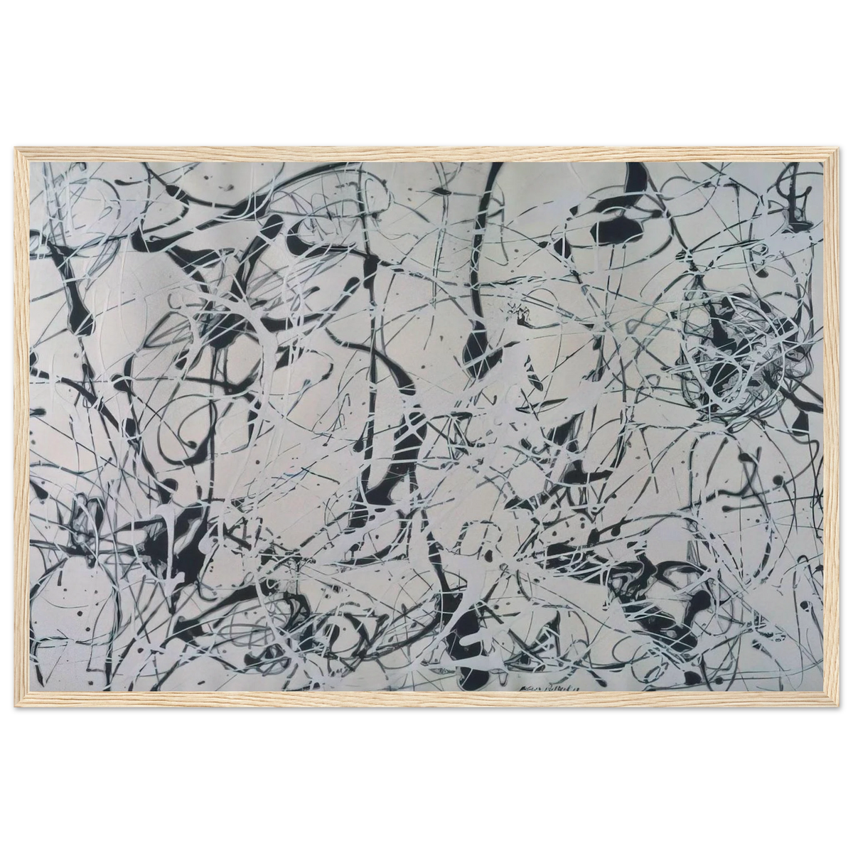 NUMBER 23 Framed Poster | Jackson Pollock Framed Prints Wall Art | Jackson Pollock Store