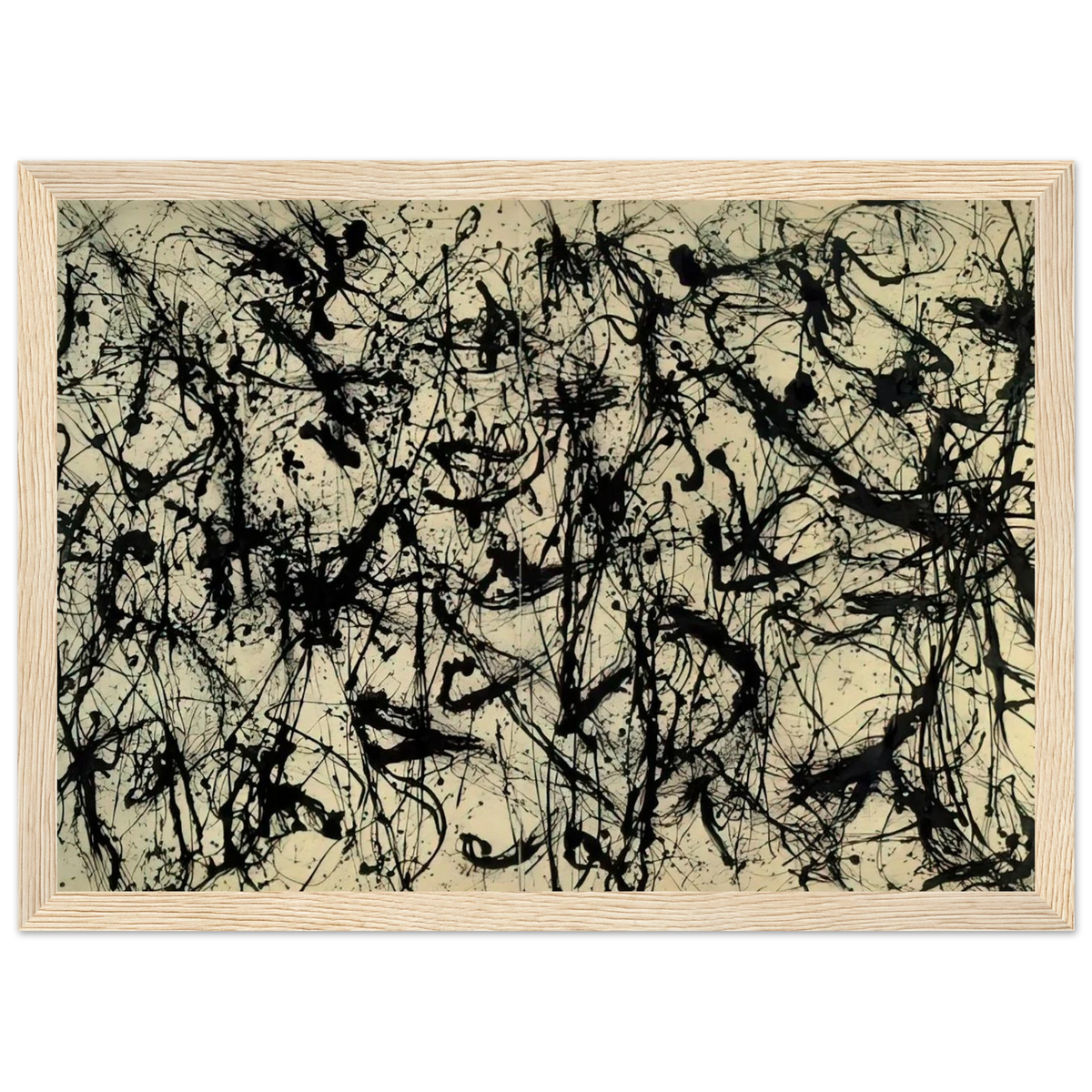 NUMBER 32 1950 Framed Poster | Jackson Pollock Framed Prints Wall Art | Jackson Pollock Store