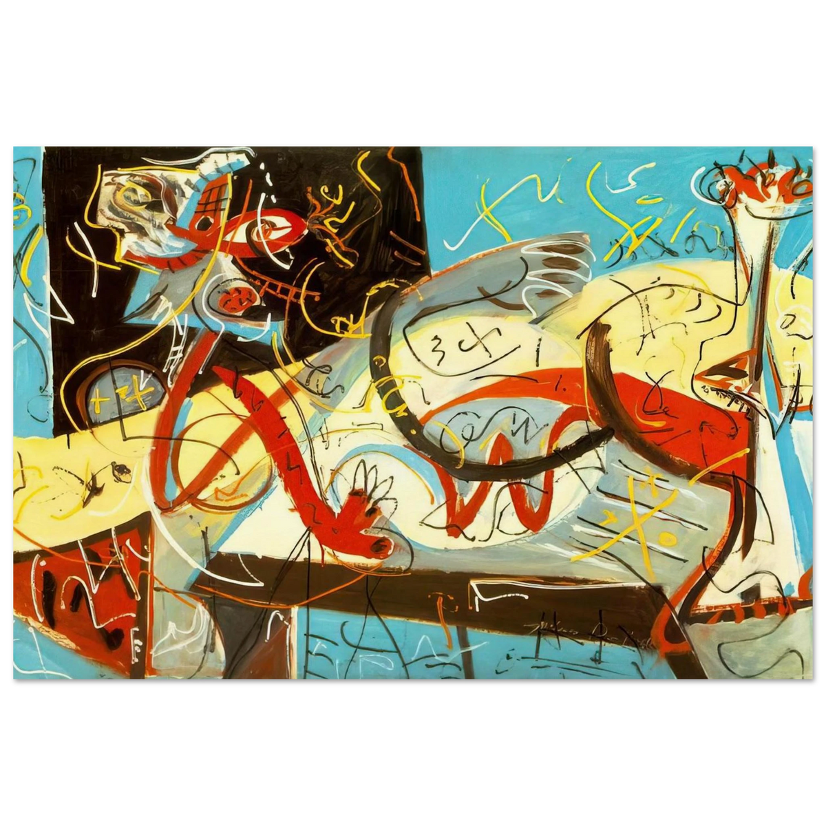 STENOGRAPHIC FIGURE Poster | Jackson Pollock Poster | Jackson Pollock Store