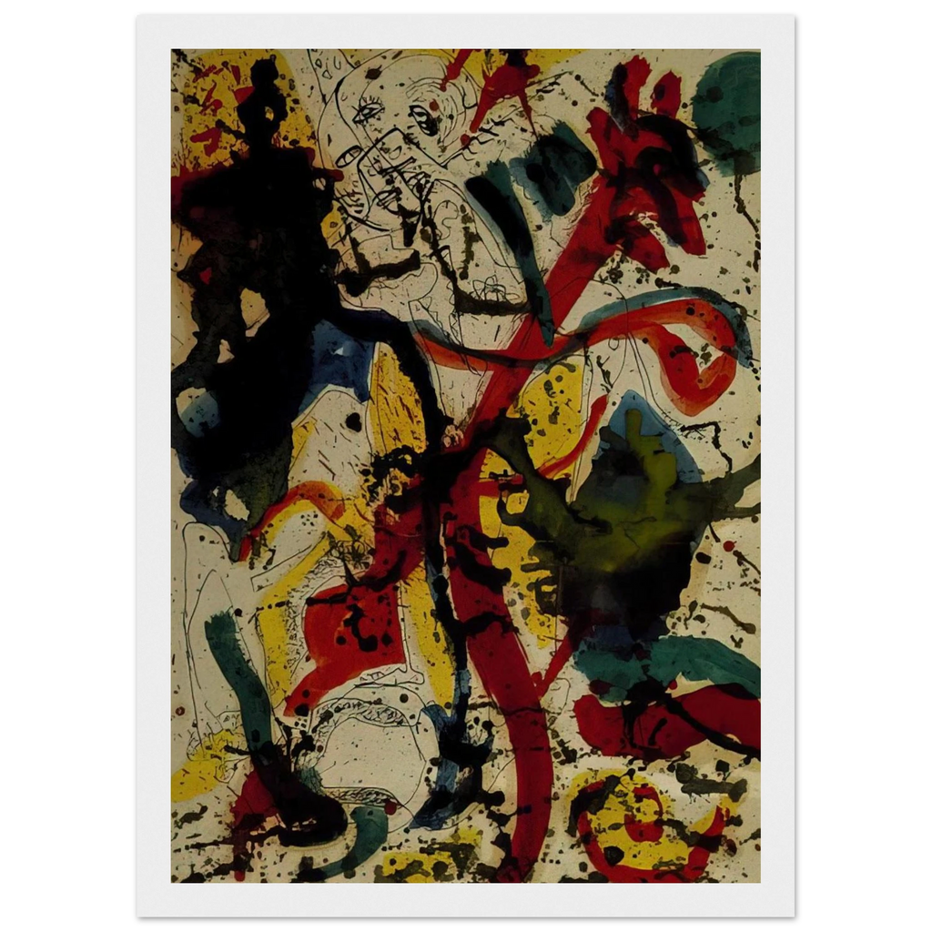 UNTITLED 1944 Framed Poster | Jackson Pollock Framed Prints Wall Art | Jackson Pollock Store