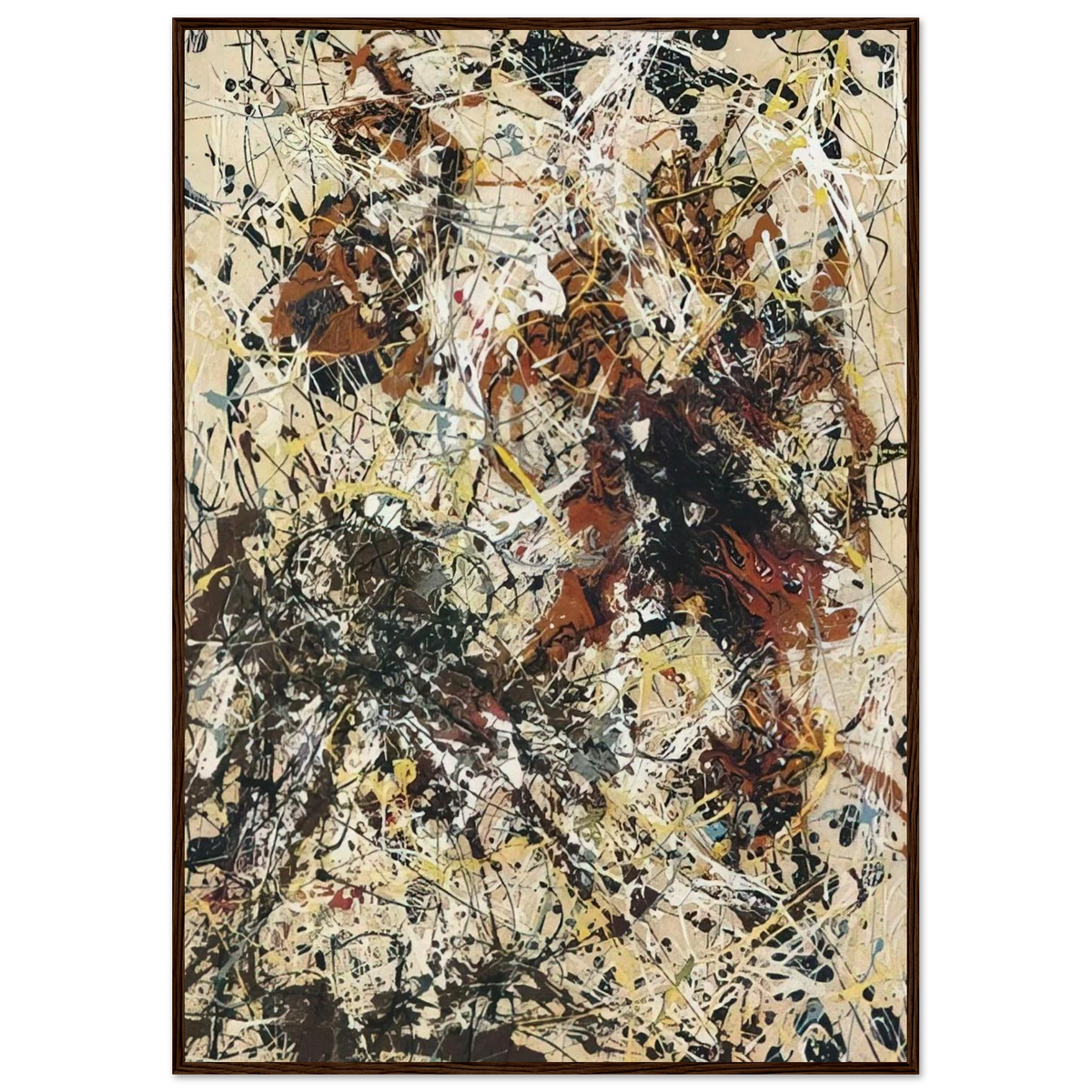 NUMBER 12 1949 Framed Poster | Jackson Pollock Framed Prints Wall Art | Jackson Pollock Store