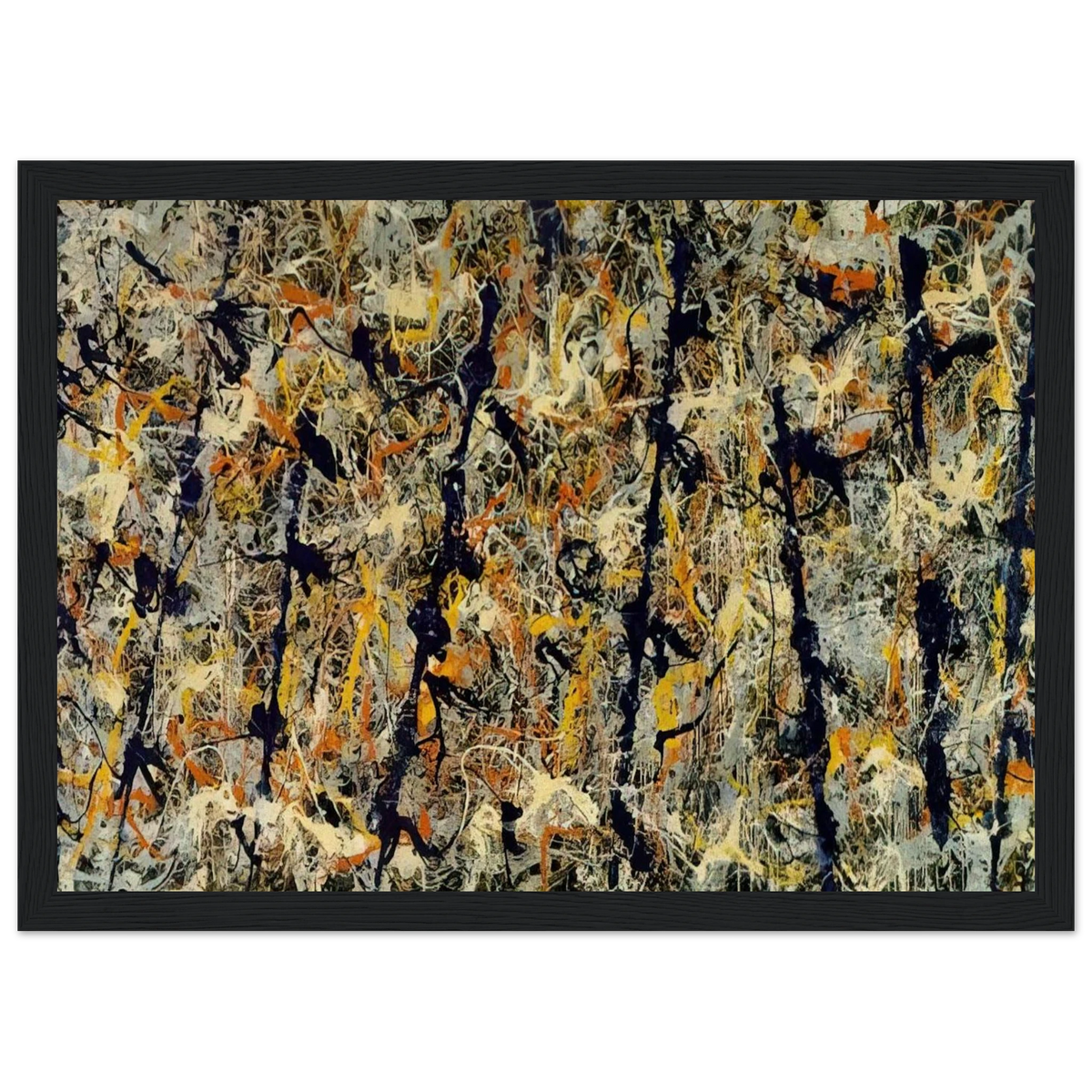 BLUE POLES NUMBER 11 1952 1 Framed Poster | Jackson Pollock Framed Prints Wall Art | Jackson Pollock Store
