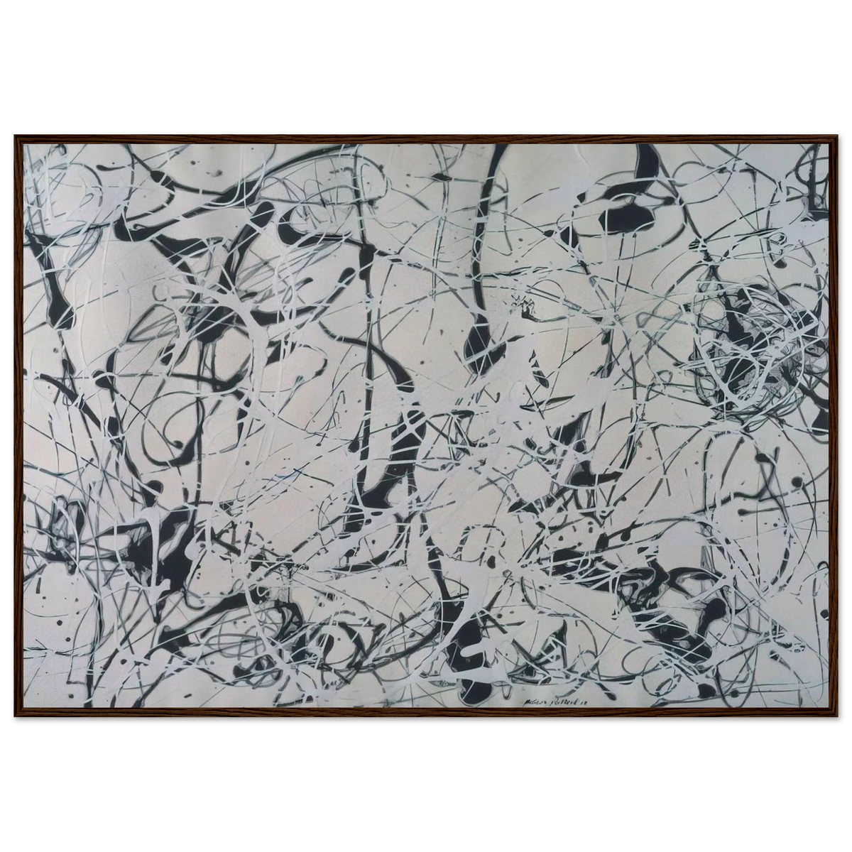 NUMBER 23 Framed Poster | Jackson Pollock Framed Prints Wall Art | Jackson Pollock Store