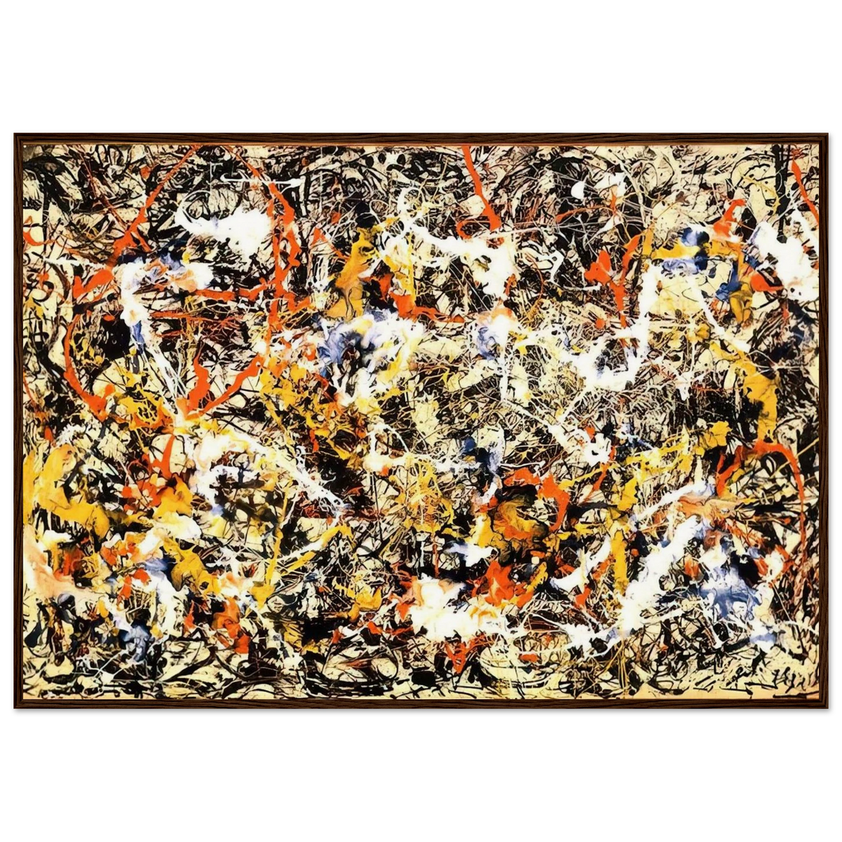 CONVERGENCE 1952 Framed Poster | Jackson Pollock Framed Prints Wall Art | Jackson Pollock Store