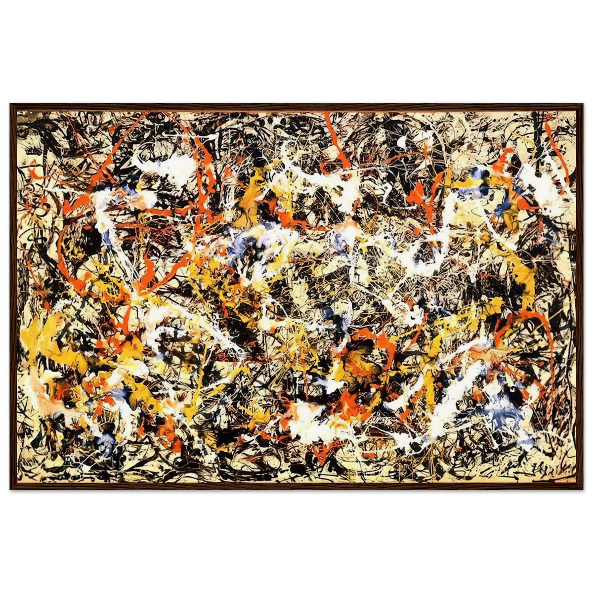 CONVERGENCE 1952 Framed Poster | Jackson Pollock Framed Prints Wall Art | Jackson Pollock Store