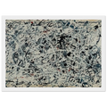 COMPOSITION WHITE BLACK BLUE AND RED ON WHITE 1948 Framed Poster | Jackson Pollock Framed Prints Wall Art | Jackson Pollock Store